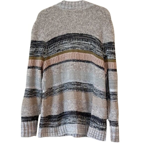 Cabi Women's Boyfriend Button V Neck Cardigan Black Tan Size XL - Picture 3 of 7